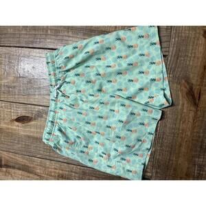 Y2K  Vintage Bermies Pineapple Print Swim Shorts Size 10 12 Boys  Boutique